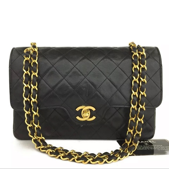 CHANEL Handbags - S0LD 7/8/22 CHANEL Classic Medium Double Flap Gold Chain Bag +Serial Card